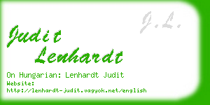 judit lenhardt business card